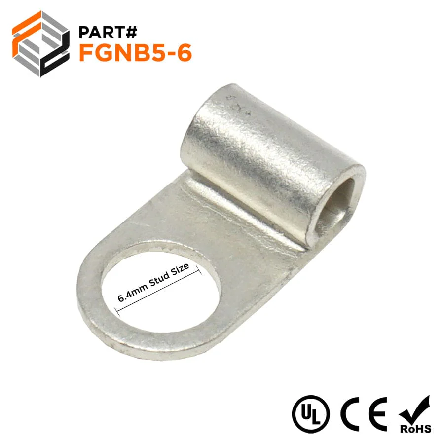 FGNB5-6 - Non Insulated Flag Terminal - Ring Tongue - 12-10AWG