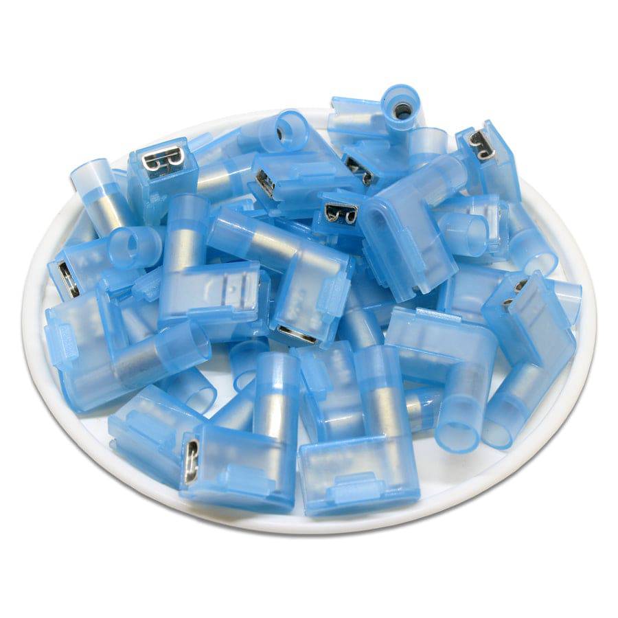 FLDNYDX2-187(5) - Double Crimp Nylon Insulated Quick Disconnects - 16-14 AWG