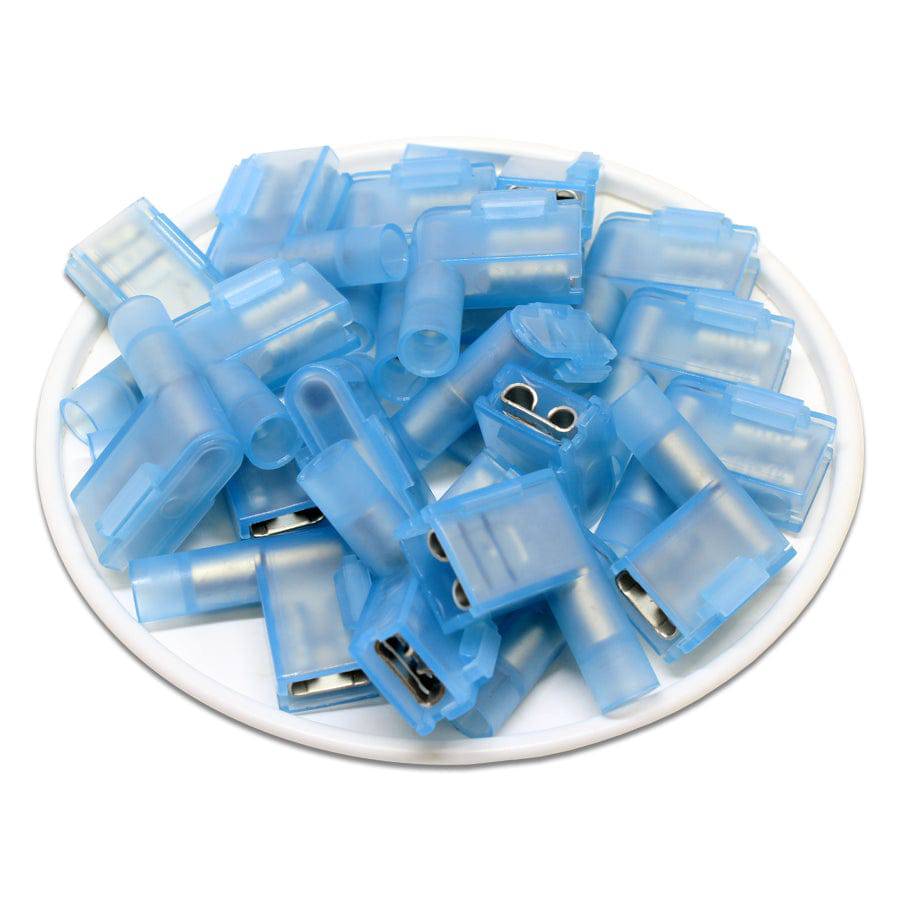 FLDNYDX2-250 - Double Crimp Nylon Insulated Quick Disconnects - 16-14 AWG