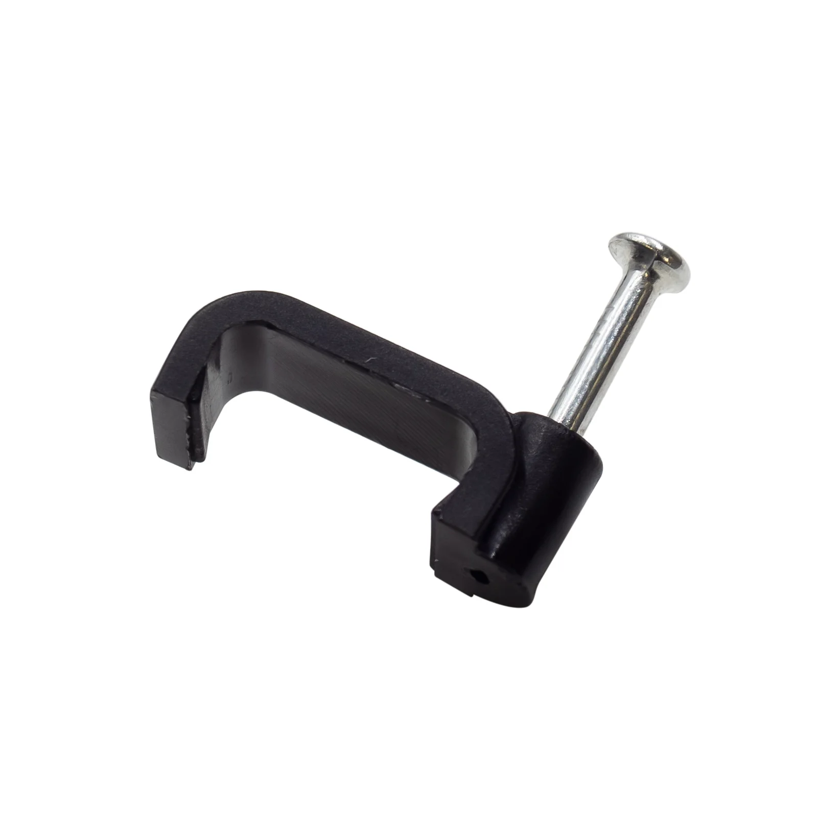 FNC14B - Nail In Cable Clips, Cable Nails Tacks, Flat, 14mm, 0.55", Black, 100 Pieces - Image 2