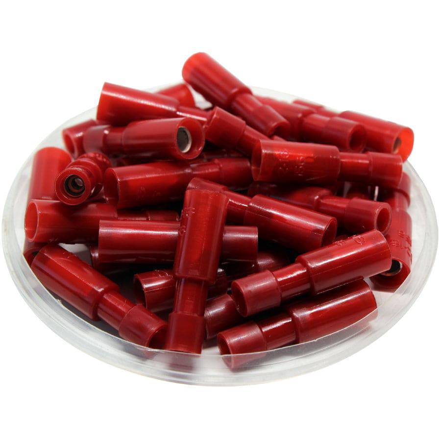 FRFNYD1-156 - 22 to 16 AWG Nylon Fully Insulated Female Bullet Connectors, Double Crimp, 100 Pieces - Image 3