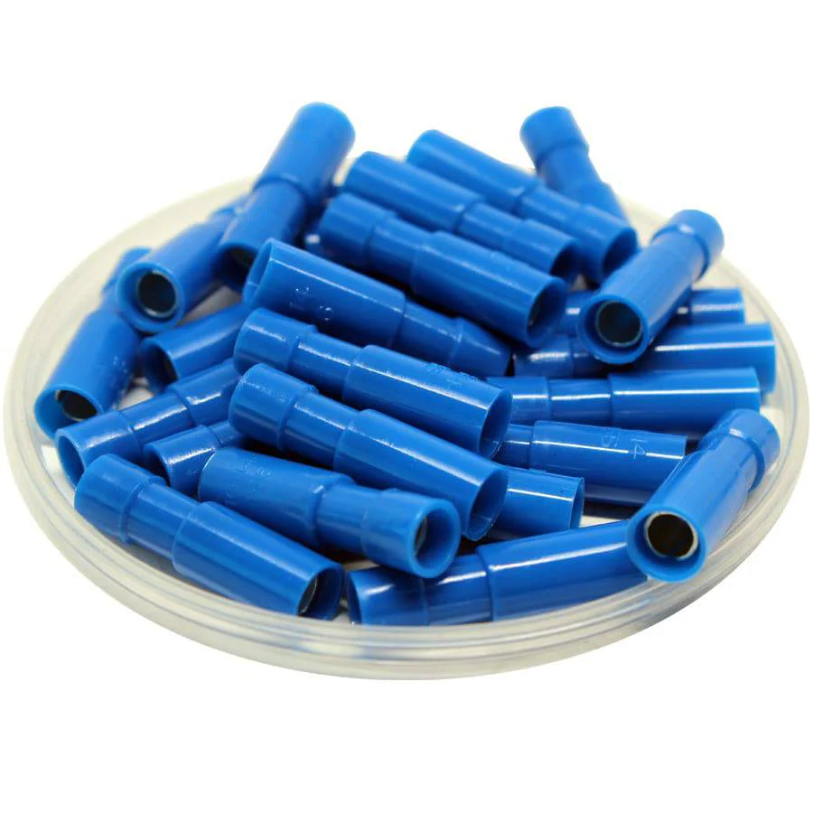FRFNYD2-156 - Nylon Fully Insulated Female Bullet Connector - Double Crimp - 16-14 AWG