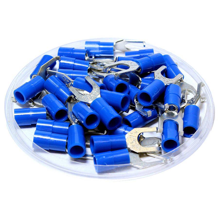 FSNYBM2-4 - Nylon Insulated Flange Spade Terminals - 16-14 AWG