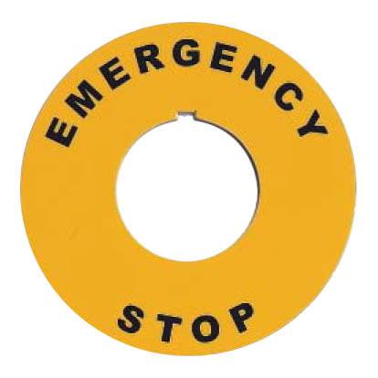 G2-BM4 - 22mm Legend Plate E-Stop
