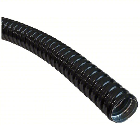 2-1/2" Flexible Conduit, PVC Coated Steel, Black, UL Approved, 50ft - GFC-408