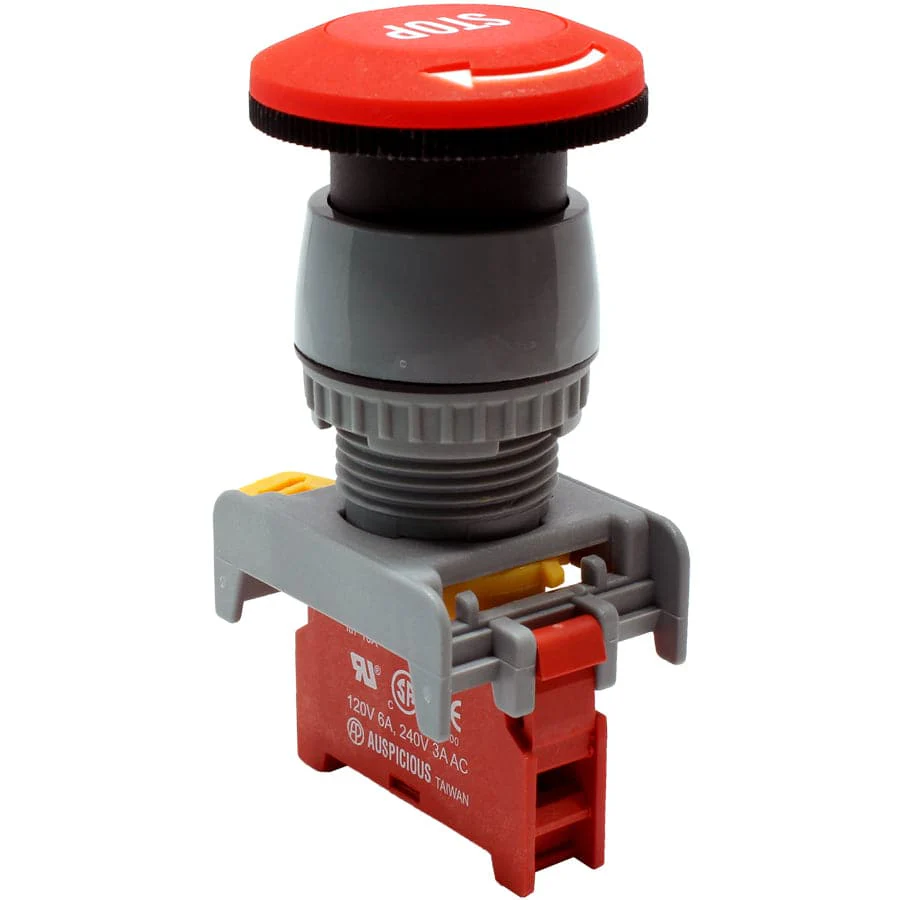 GLEB22-1/C-RD - Rotary Switch - 1 Contact (1/C) - 22mm - Red