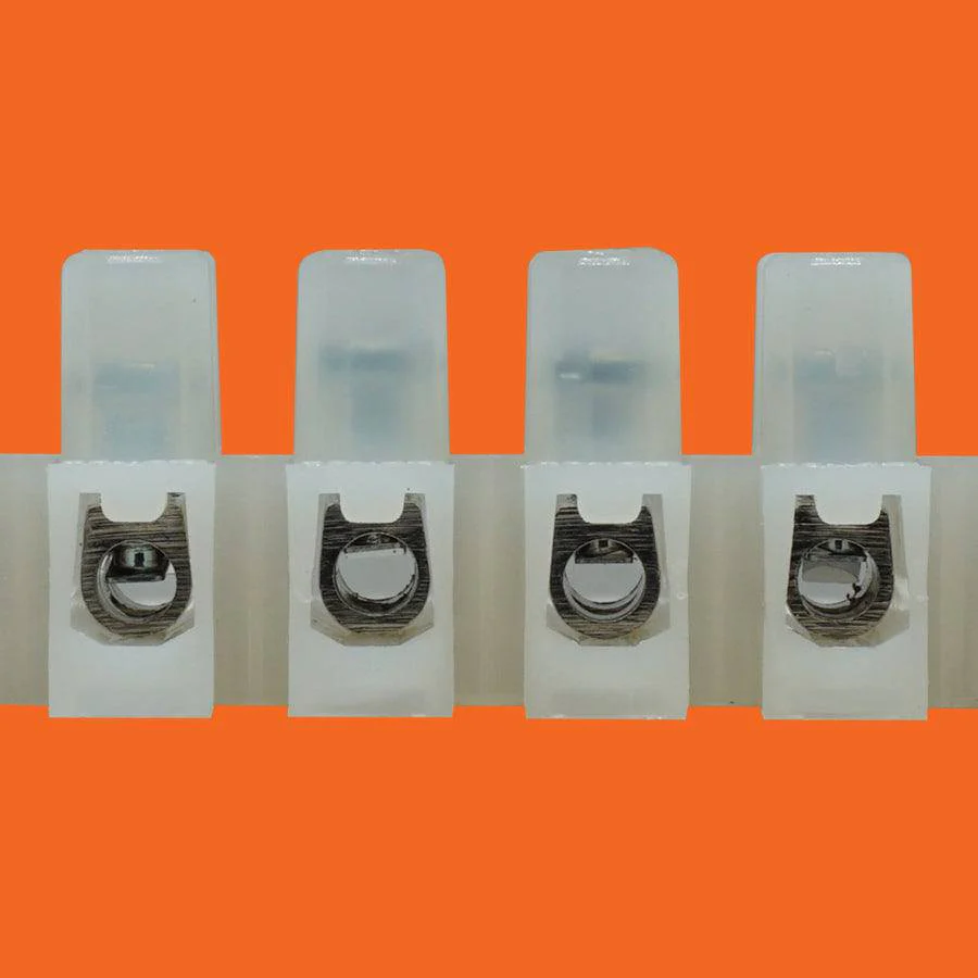 22 to 14 AWG Barrier Strip w/ Wire Protection - 300v, 15A, 12 Poles, 8mm Pitch #GT1450HB-8 - Image 2