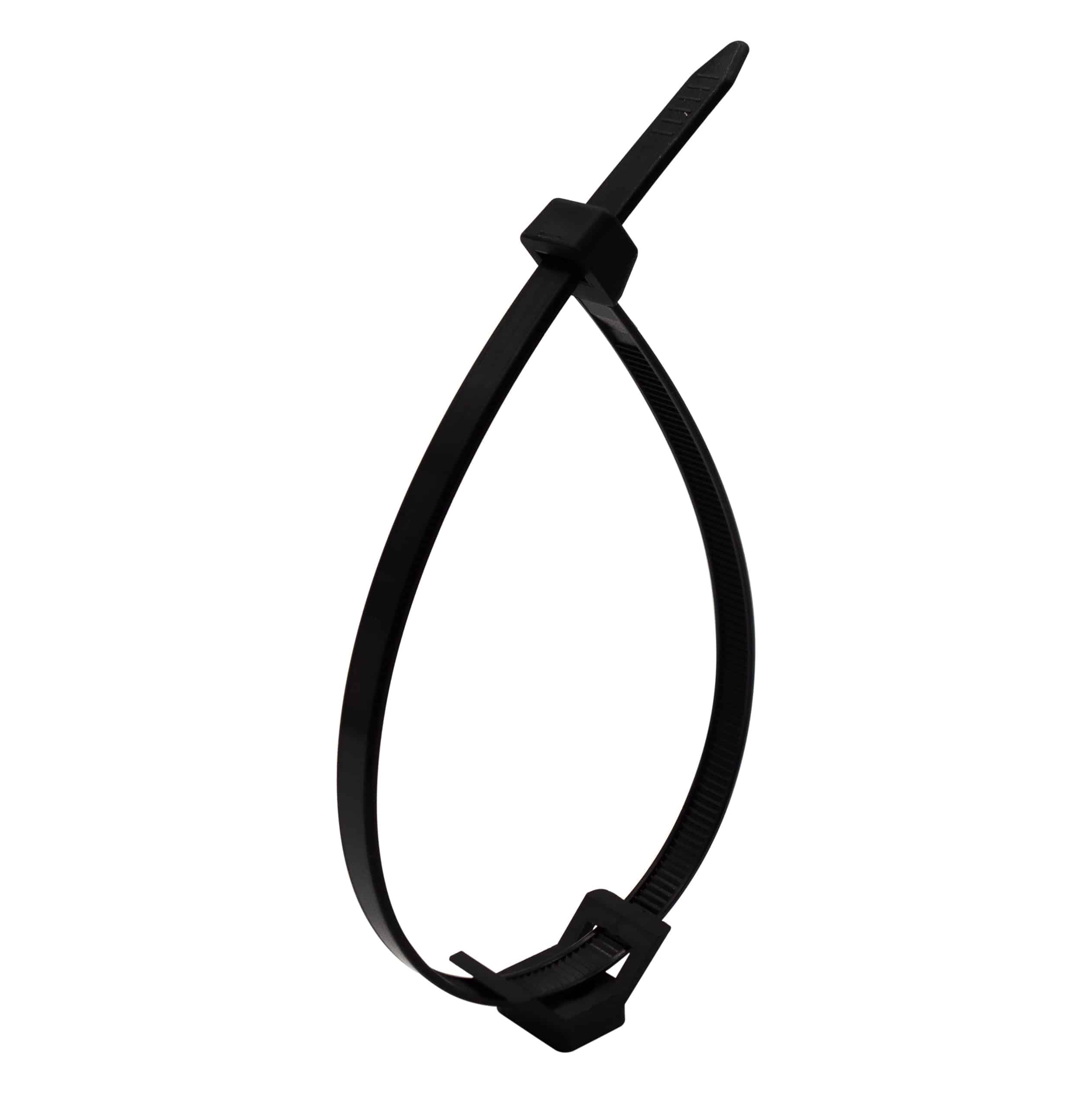 HC4B - Black Nylon Saddle Tie Mounts, Dimensions: 1-1/8"L x 9/16"W, 100 Pieces - Image 2