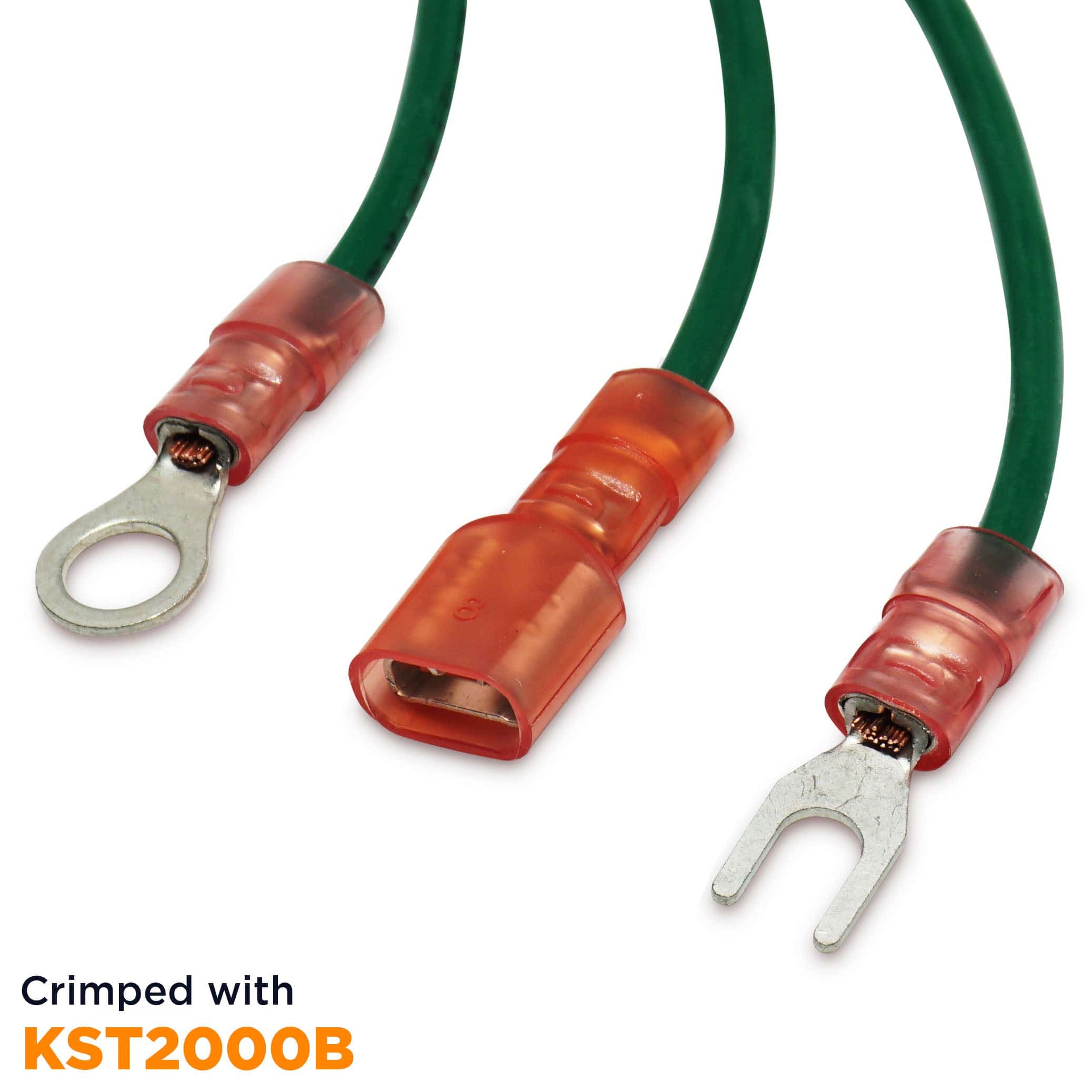 KST2000B - 22 to 10 AWG Insulated Double Crimp Terminals Crimping Tool, UL Recognized - 1 Piece - Image 2