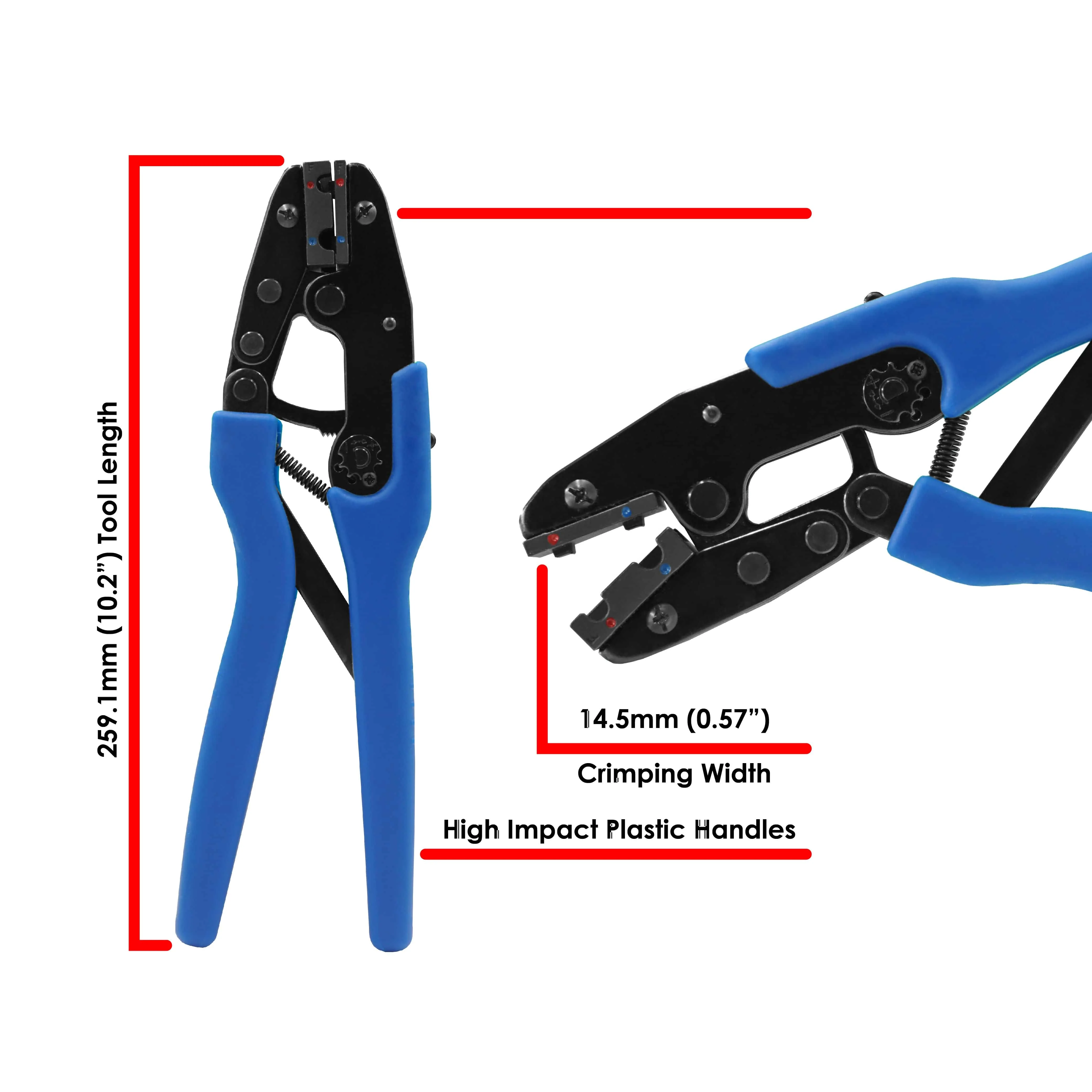 KST2000F - UL Approved Insulated Flag Terminal Crimping Tool - 22-14 AWG - Image 2