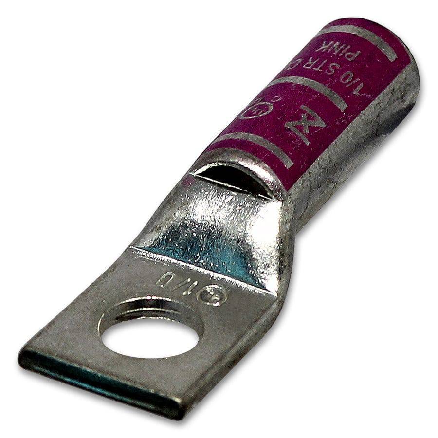LB1014 - 1/0 AWG Long Compression Lug - 1/4" Stud Size, 1 Piece