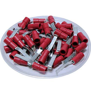 LBD1-3 - Double Crimp Vinyl Insulated Lipped Blade Terminals - 22-16 AWG