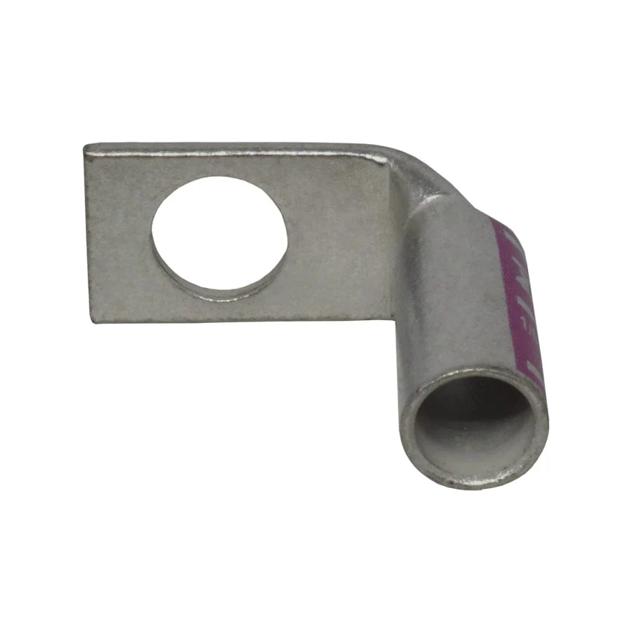 LBF1012 - 90 Degree Long Barrel Compression Lug - 1/0AWG - 1/2" Stud, 1 Piece