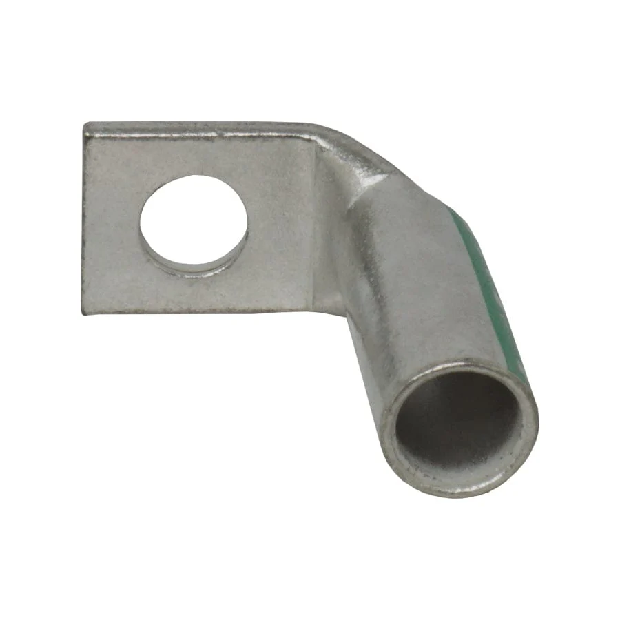 LBF1516 - 90 Degree Long Barrel Compression Lug - 1AWG - 5/16" Stud, 1 Piece