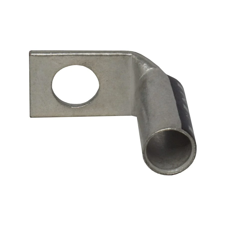 LBF2012 - 90 Degree Long Barrel Compression Lug - 2/0AWG - 1/2" Stud, 1 Piece