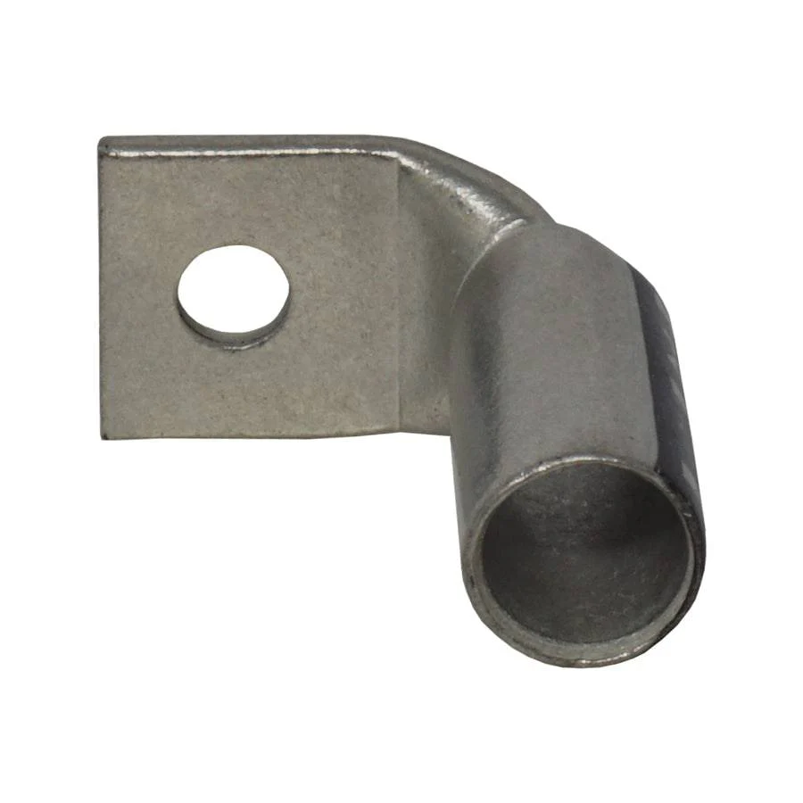 LBF2014 - 90 Degree Long Barrel Compression Lug - 2/0AWG - 1/4" Stud, 1 Piece