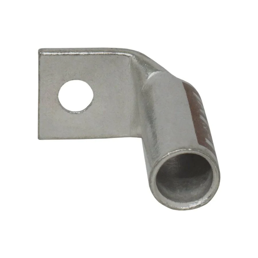 LBF210 - 90 Degree Long Barrel Compression Lug - 2AWG - #10 Stud, 1 Piece