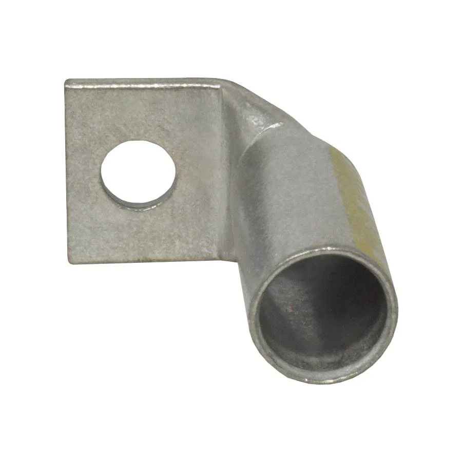 LBF25038 - 90 Degree Long Barrel Compression Lug - 250MCM - 3/8" Stud, 1 Piece