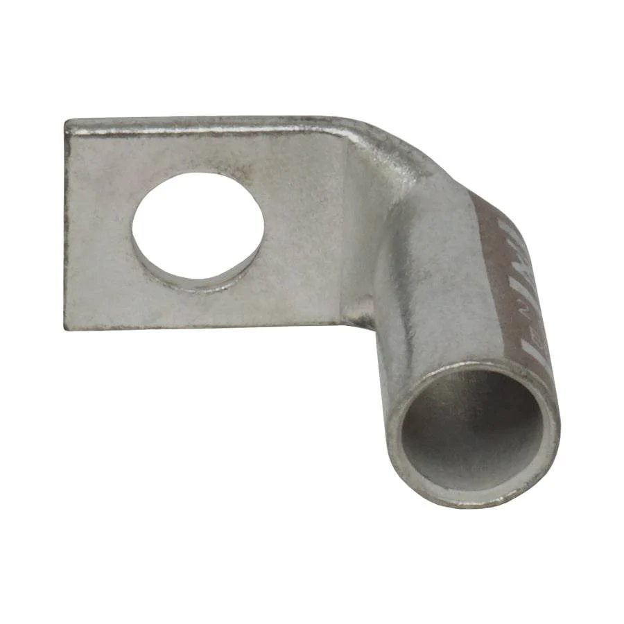 LBF2516 - 90 Degree Long Barrel Compression Lug - 2AWG - 5/16" Stud, 1 Piece