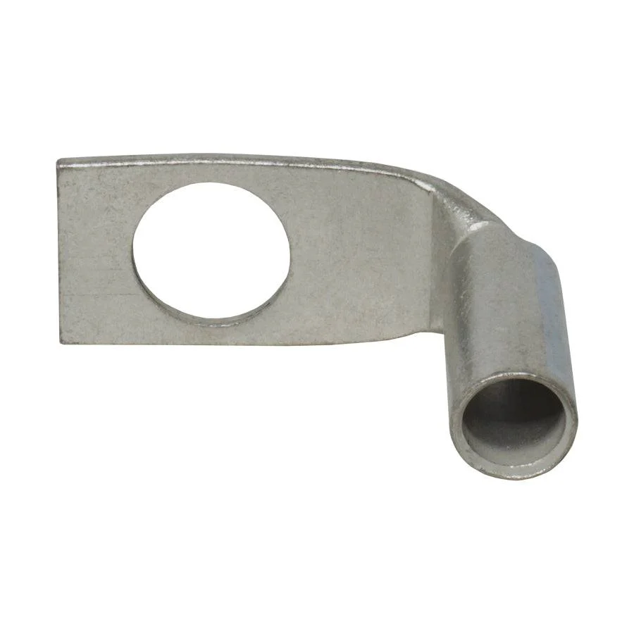 LBF312 - 90 Degree Long Barrel Compression Lug - 3AWG - 1/2" Stud, 1 Piece