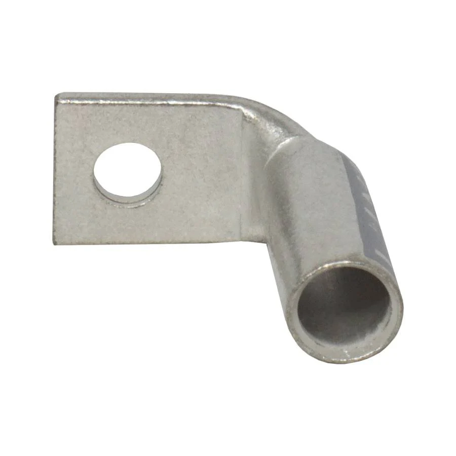 LBF410 - 90 Degree Long Barrel Compression Lug - 4AWG - #10 Stud, 1 Piece