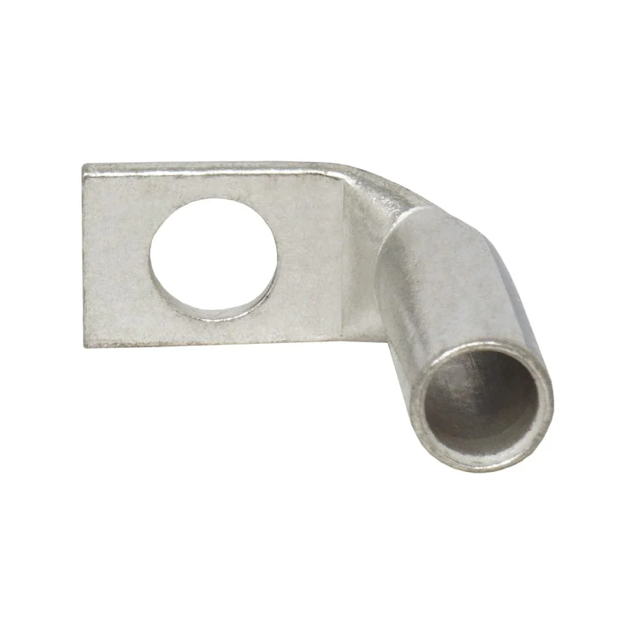 LBF4516 - 90 Degree Long Barrel Compression Lug - 4AWG - 5/16" Stud, 1 Piece