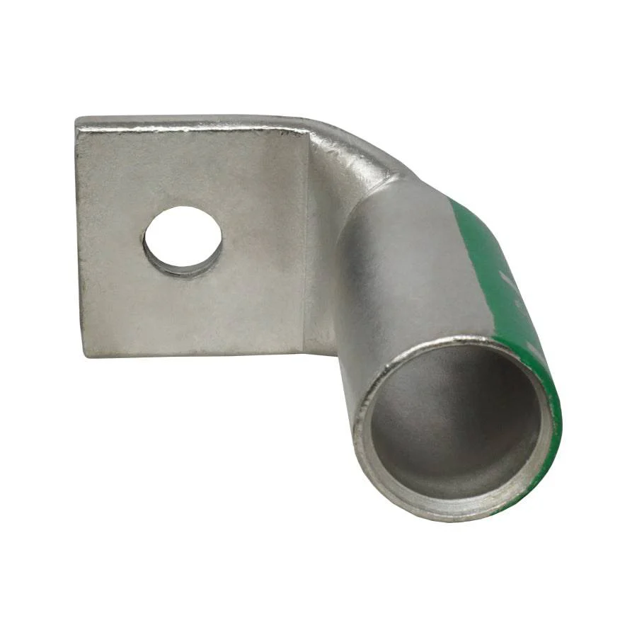 LBF60012 - 90 Degree Long Barrel Compression Lug - 600MCM - 1/2" Stud, 1 Piece