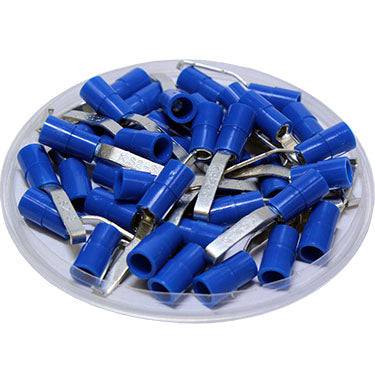 LBNYD2-3 - Double Crimp Nylon Insulated Lipped Blade Terminals - 16-14 AWG