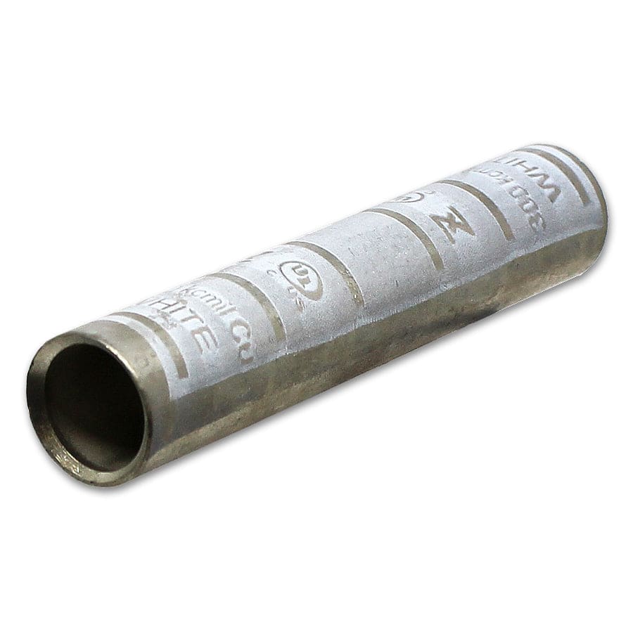 LC300 - 300 MCM Copper Compression Splice Connectors, Long Barrel, White, 1 Piece