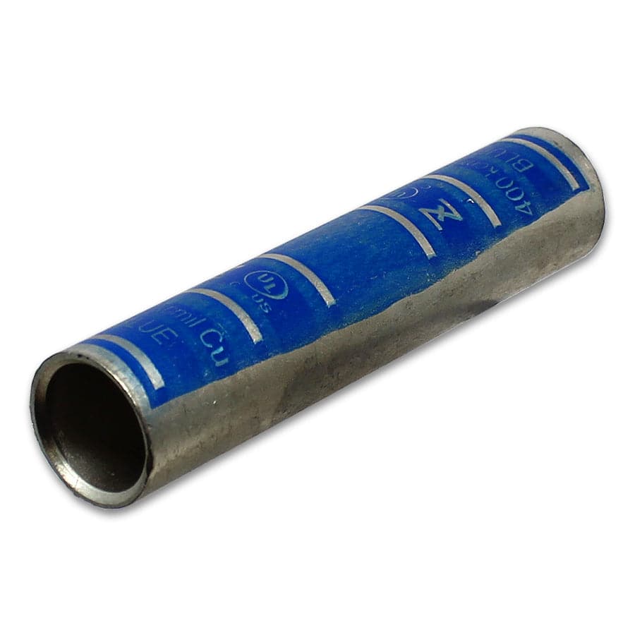 LC400 - 400 MCM Copper Compression Splice Connectors, Long Barrel, Blue, 1 Piece