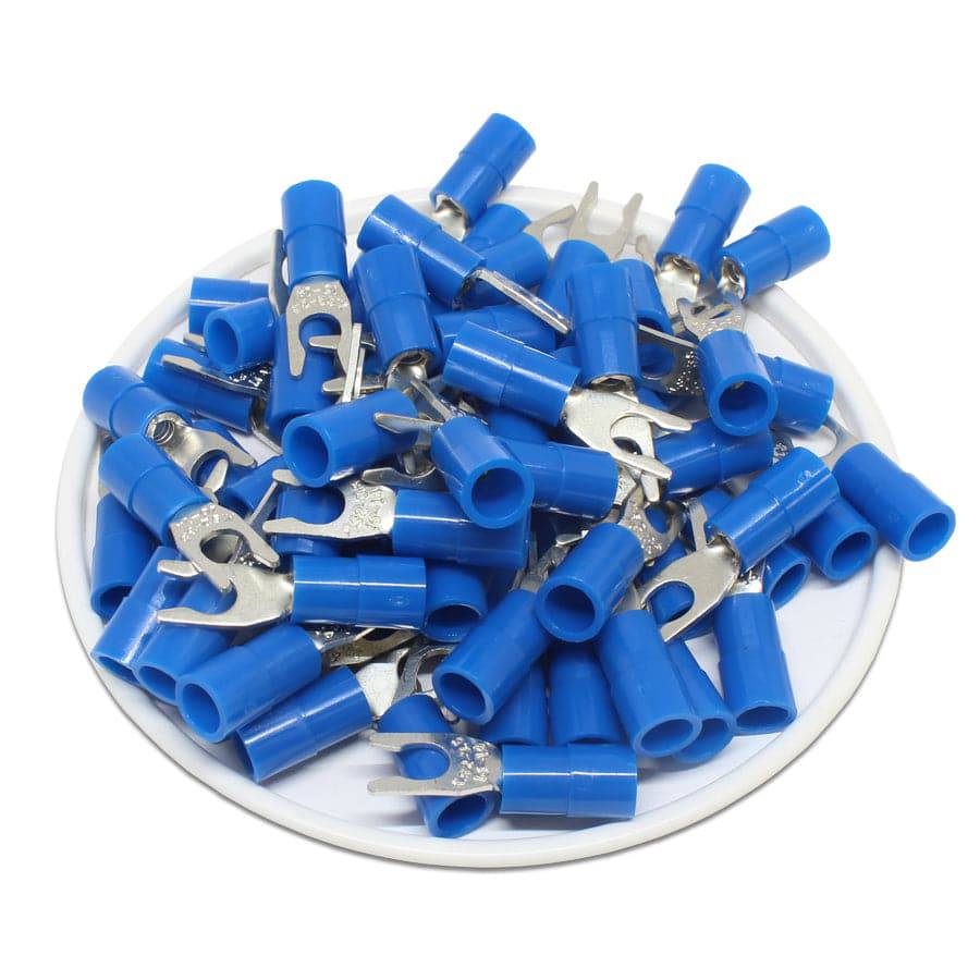 LSNYB2-3.7 Nylon Insulated Locking Spade Terminals 16-14 AWG