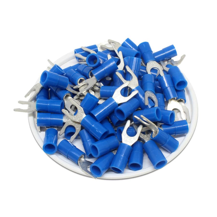 LSNYB2-4 Nylon Insulated Locking Spade Terminals 16-14 AWG