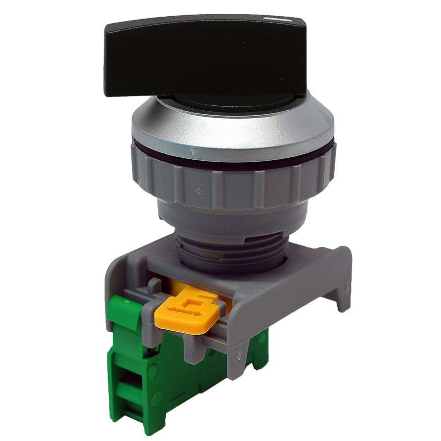LSS30-1/O-BK - Long Knob Switch - 1 Contact (1/O) - 2 Positions (0-1) - Black