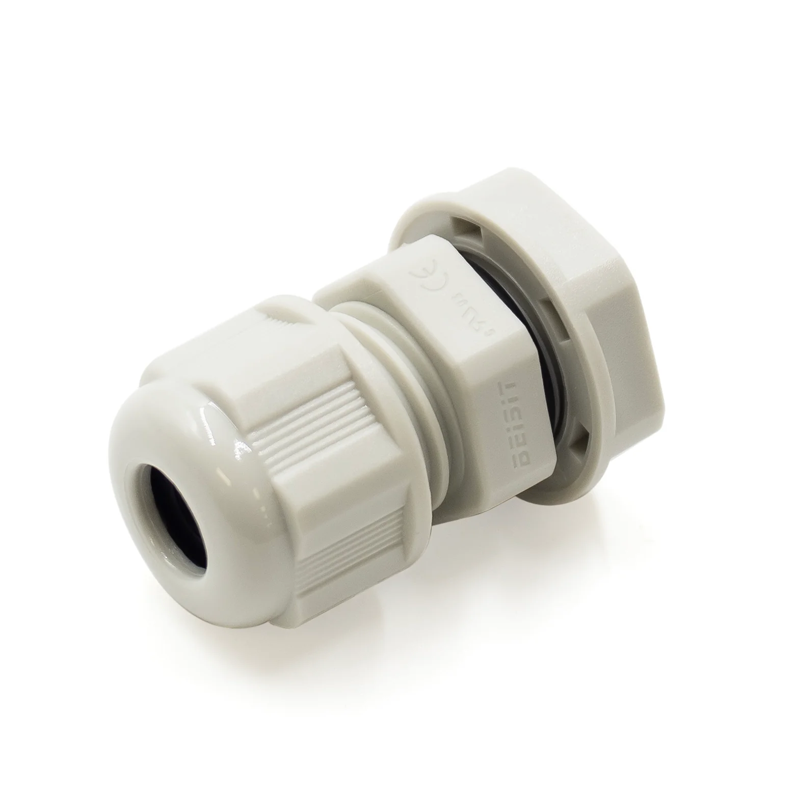 M1205BG - M12 x 1.5mm Metric Thread Nylon Cable Gland, Beige, Range: 1/16" to 3/16", UL Listed, IP68, IP69K - 1 Piece - Image 2