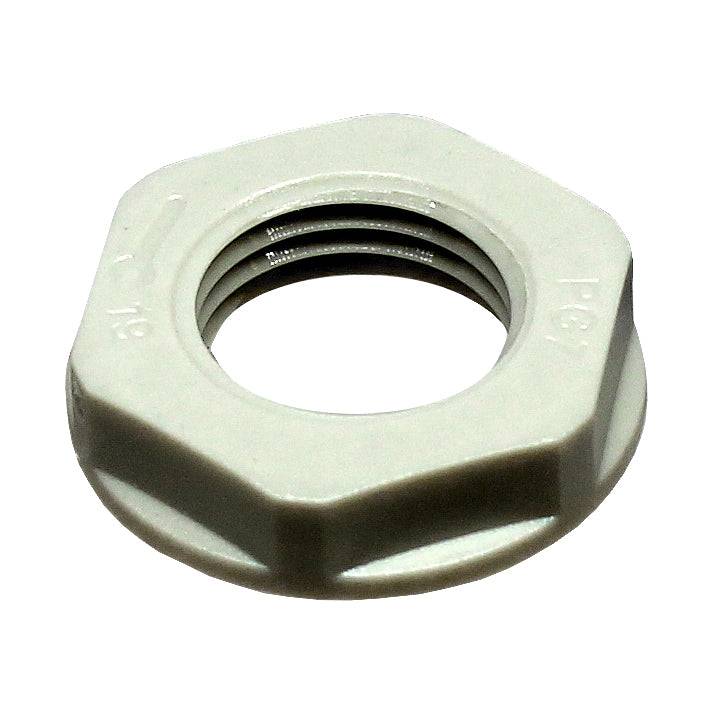 M12BG-LN - M12 Thread Nylon Lock Nut for Metric Cable Glands, Beige, UL Approved, 1 Piece