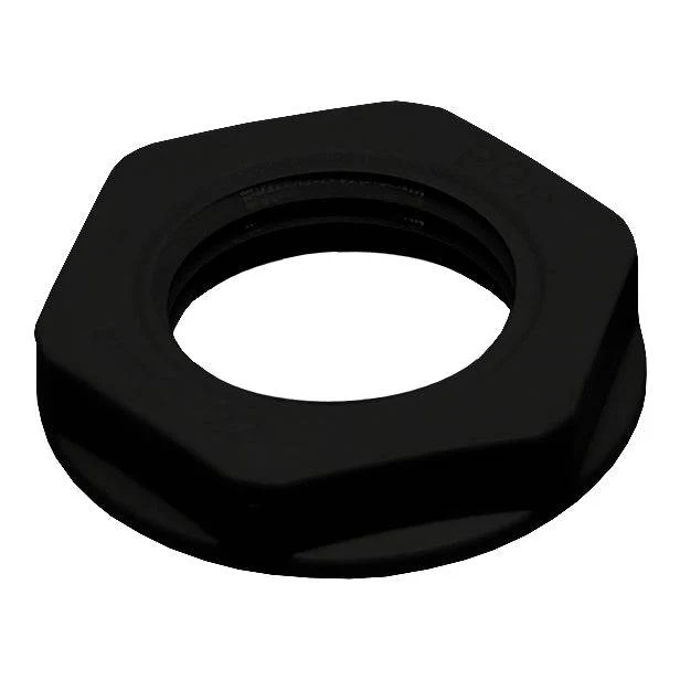 M16B-LN - Thread Nylon Lock Nut for Metric Cable Glands, Black, UL Approved, 1 Piece