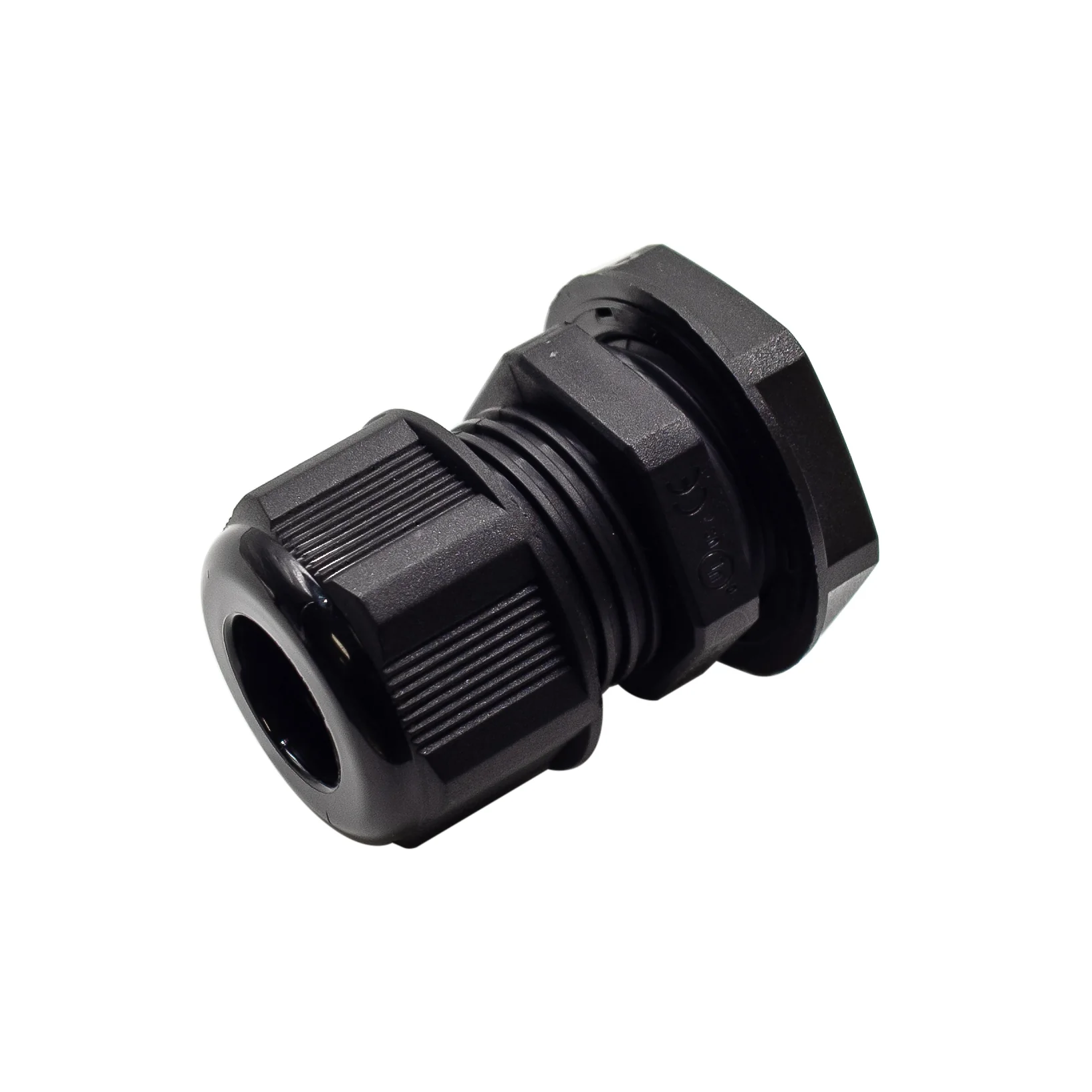 M2014B - M20 x 1.5mm Metric Thread Nylon Cable Gland, Black, Range: 3/8" to 9/16", UL Listed, IP68, IP69K - 1 Piece - Image 2