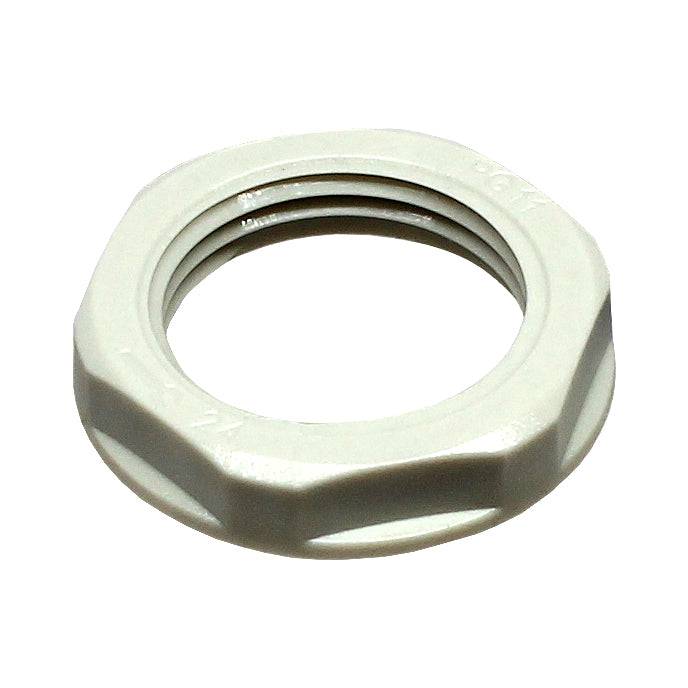 M20BG-LN - M20 Thread Nylon Lock Nut for Metric Cable Glands, Beige, UL Approved, 1 Piece