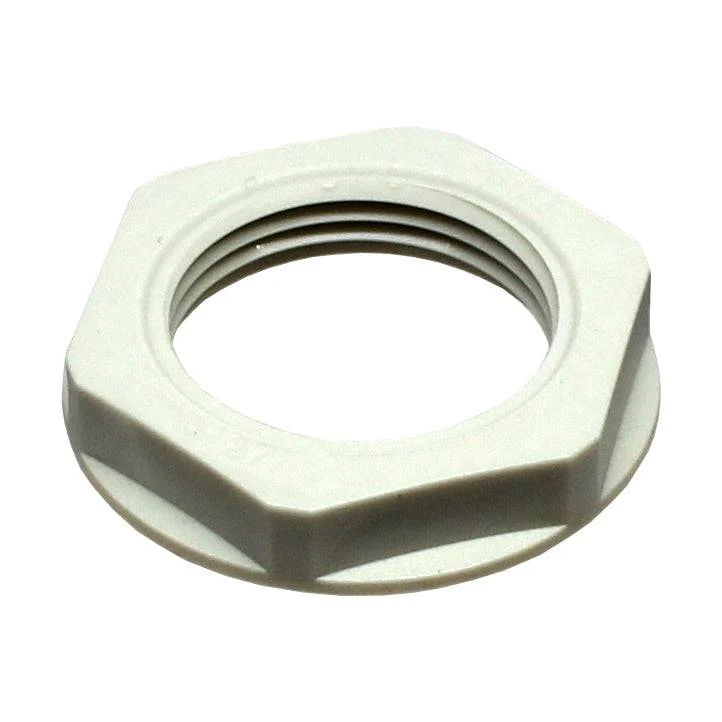 M24BG-LN - M24 Thread Nylon Lock Nut for Metric Cable Glands, Beige, UL Approved, 1 Piece