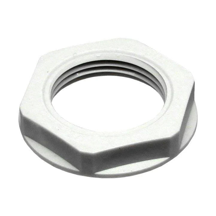 M24GY-LN - M24 Thread Nylon Lock Nut for Metric Cable Glands, Gray, UL Approved, 1 Piece