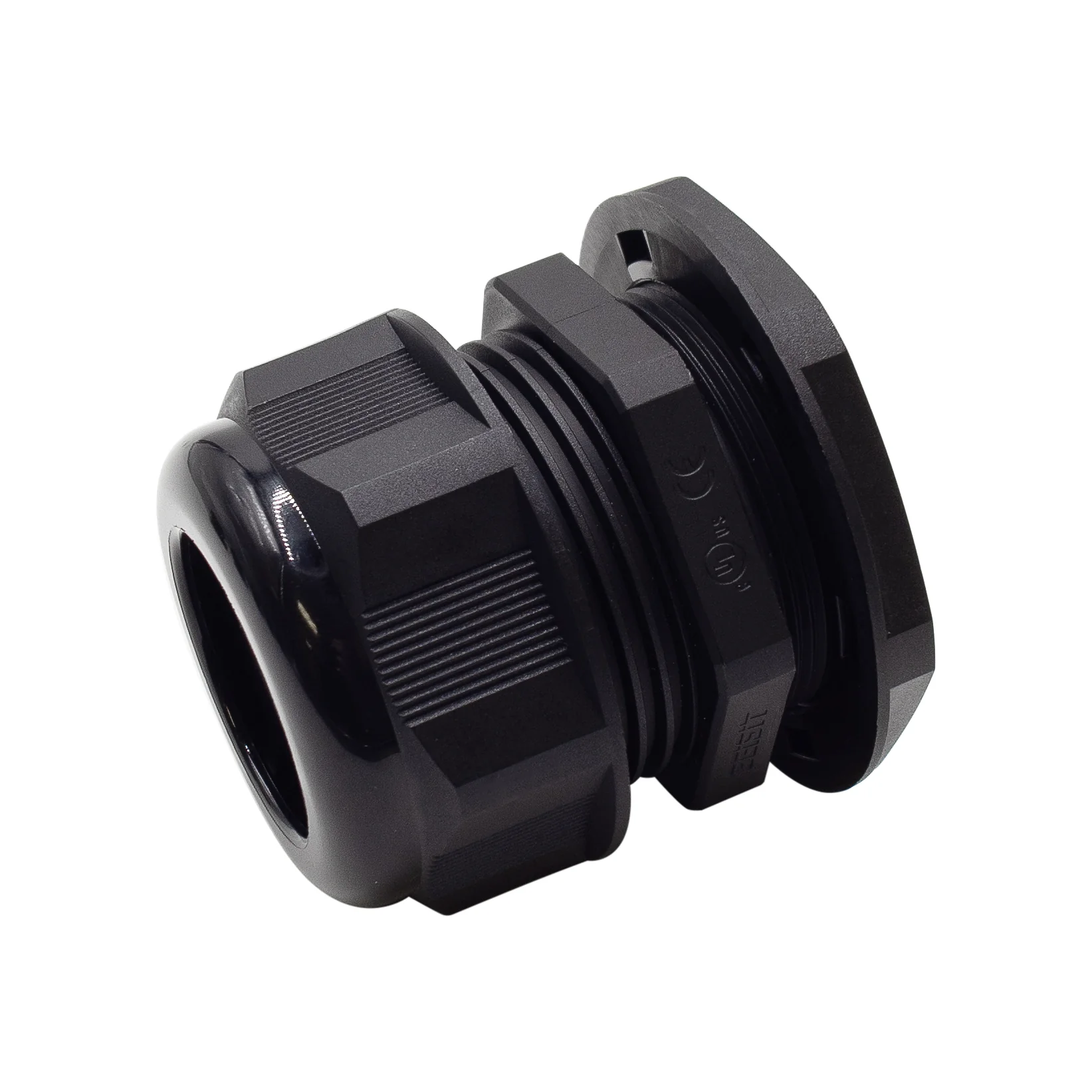 M4026B - M40 x 1.5mm Metric Thread Nylon Cable Gland, Black, Range: 13/16" to 1", UL Listed, IP68, IP69K - 1 Piece - Image 2