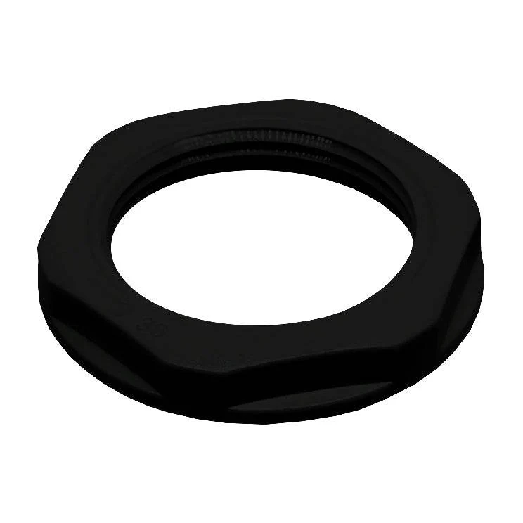 M40B-LN - M40 Thread Nylon Lock Nut for Metric Cable Glands, Black, UL Approved, 1 Piece