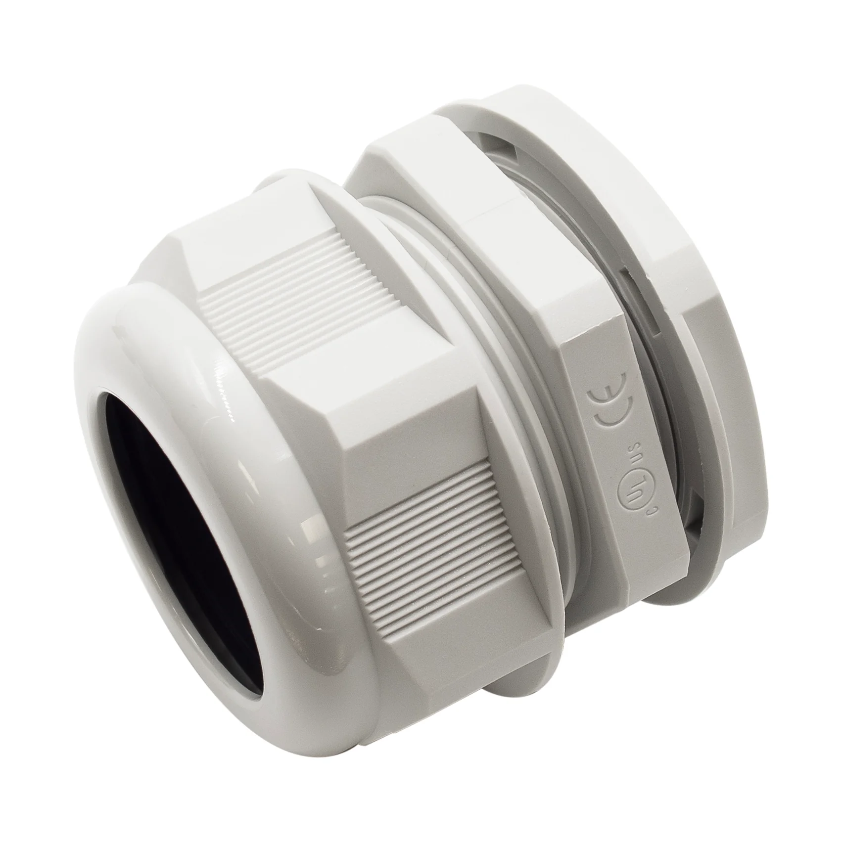 M5038GY - M50 x 1.5mm Metric Thread Nylon Cable Gland, Gray, Range: 1-1/4" to 1-1/2", UL Listed, IP68, IP69K - 1 Piece - Image 2