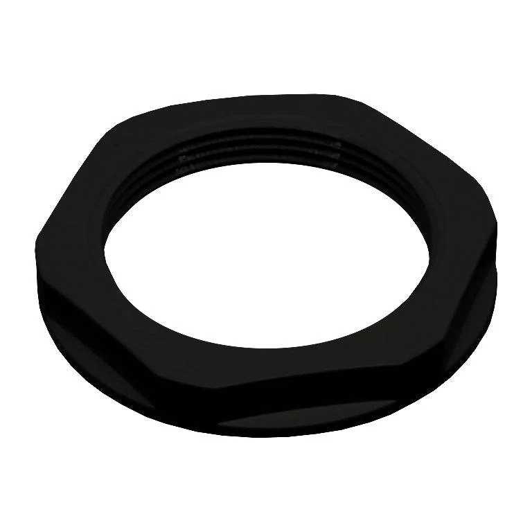 M50B-LN - M50 Thread Nylon Lock Nut for Metric Cable Glands, Black, UL Approved, 1 Piece