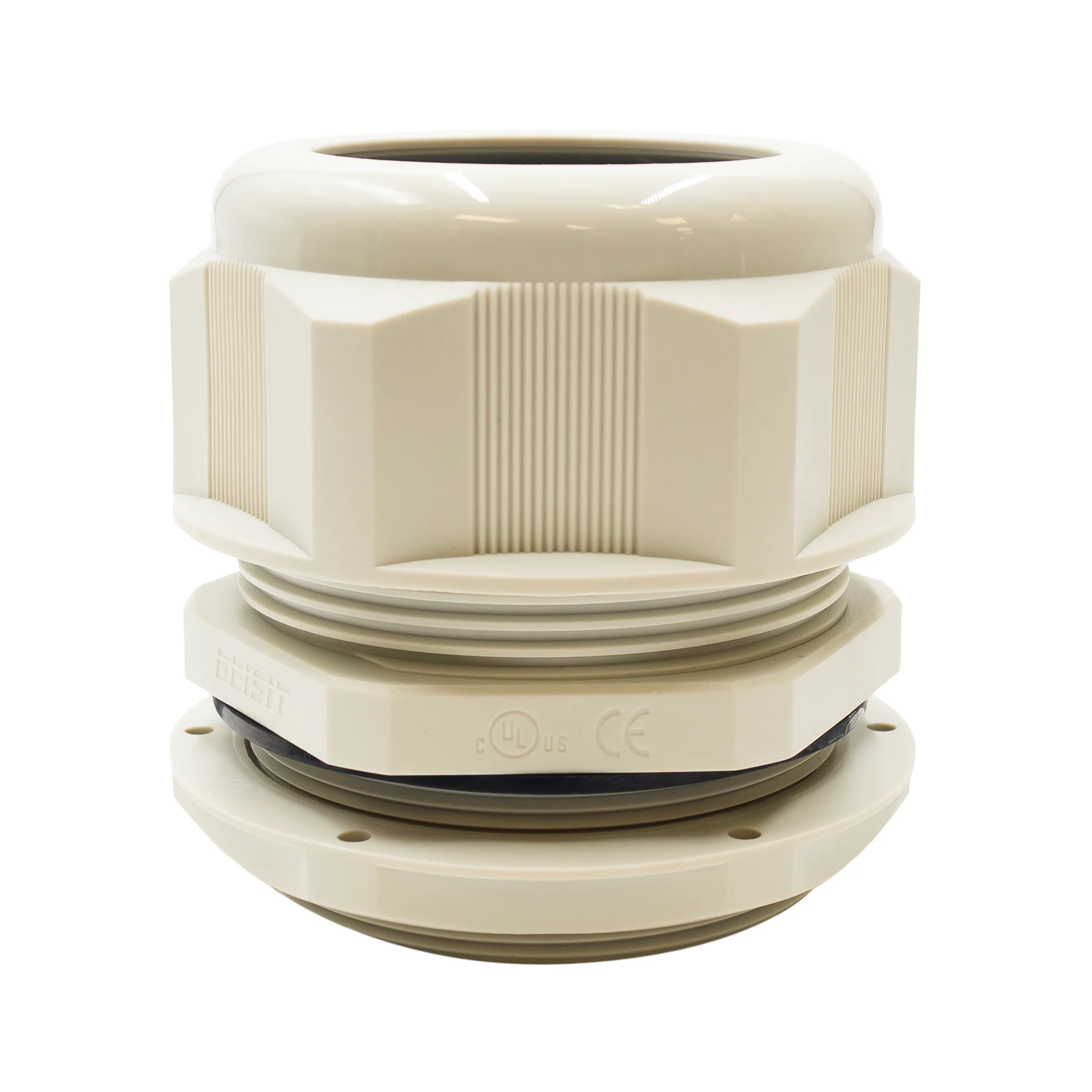 M7556BG - M75 x 2mm Metric Thread Nylon Cable Gland, Beige, Range: 1-7/8" to 2-3/16", UL Recognized, IP68 - Image 3