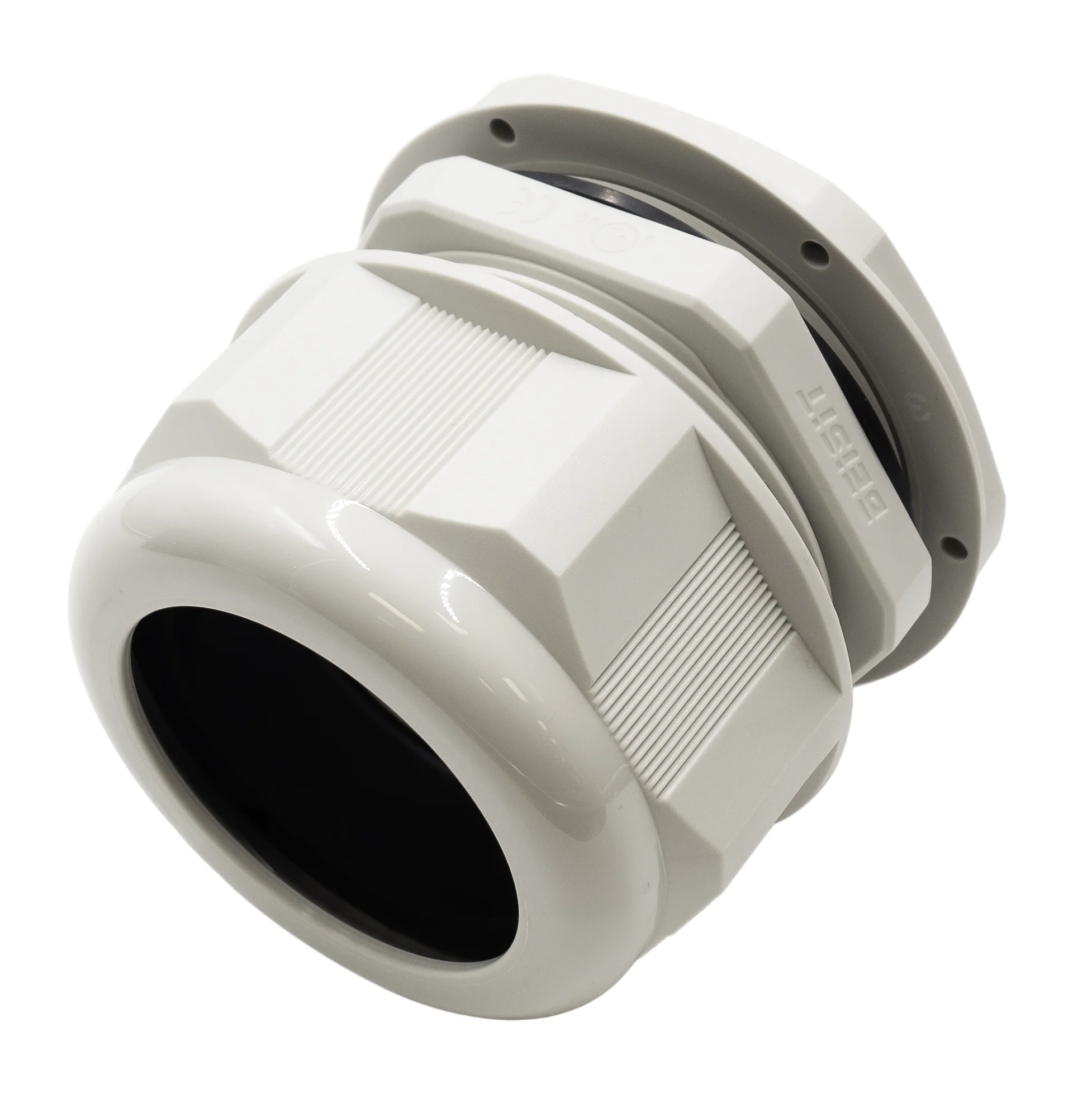 M7556GY - M75 x 2mm Metric Thread Nylon Cable Gland, Gray, Range: 1-7/8" to 2-3/16", UL Recognized, IP68, 1 Piece - Image 2