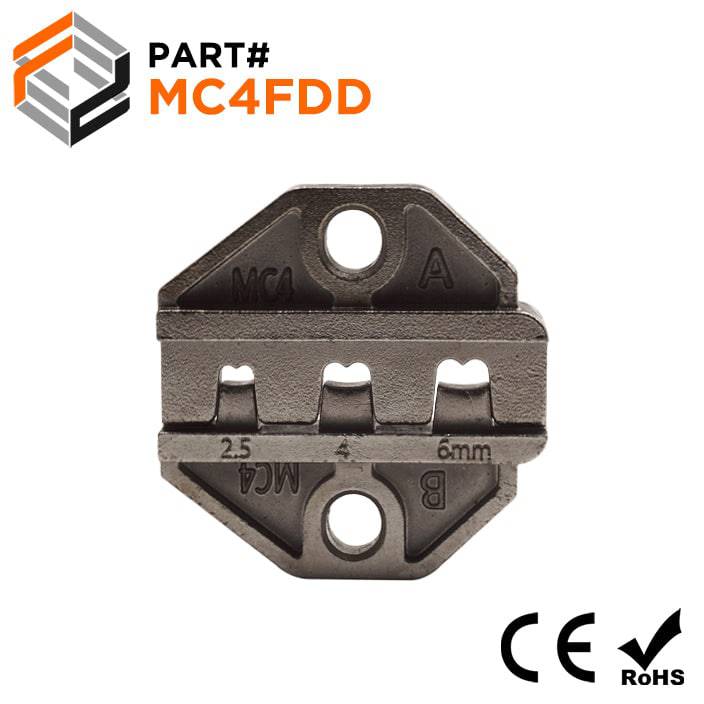 MC4FDD - 14 to 10 AWG MC4 Solar Pins Ratchet Crimping Die Set, 1 Piece