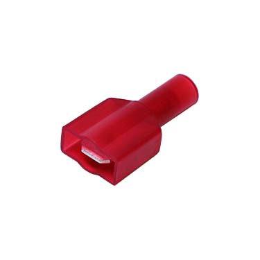 MDFNY1-250 - 22 to 16 AWG Nylon Insulated Quick Disconnects, Male, Fully Insulated, Red, 100 Pieces - Image 2