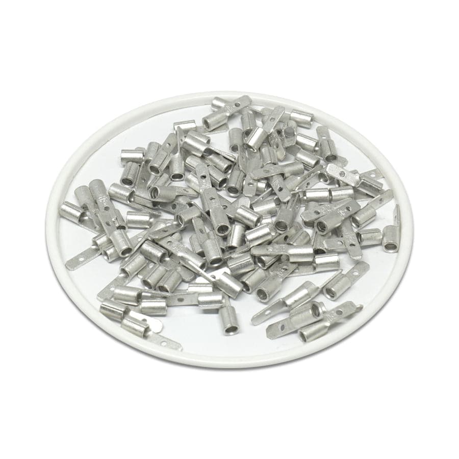 MDN2-110(5) - 16-14AWG .110(5) Uninsulated Male Quick Disconnect 100/pk