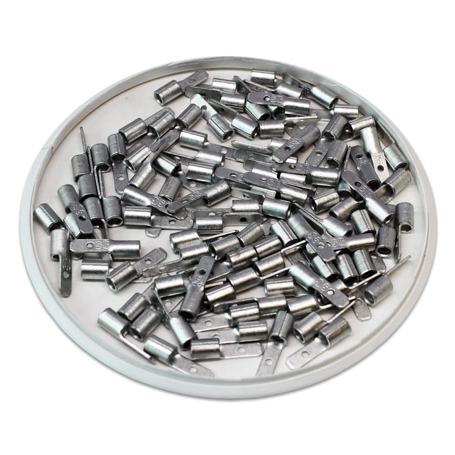 MDN2-110(8) - 16-14AWG .110(8) Uninsulated Male Quick Disconnect 100/pk
